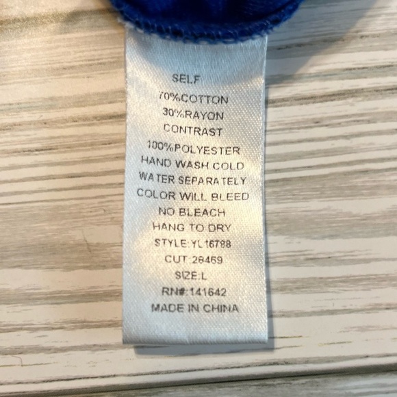 YA LOS ANGELES Women’s Fit & Flare Blue Lace Mini Sleeveless Dress Juniors L - Picture 16 of 16